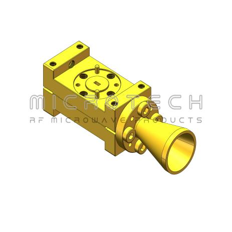 Broadband Horn Antenna 19dBi Gain, 93GHz-95GHz Frequency Range