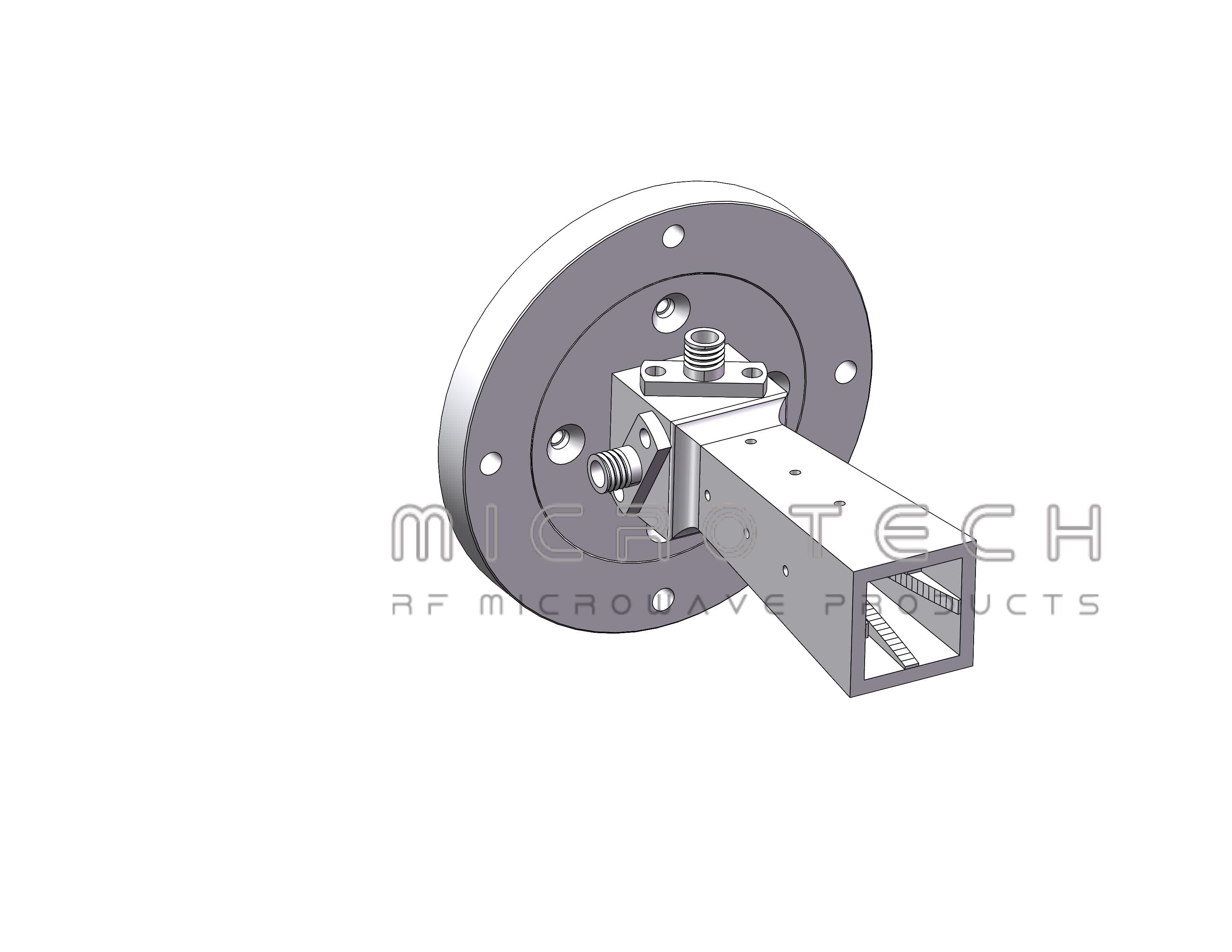 Broadband Dual Polarized Horn Antenna 14dBi Typ. Gain, 32-38 GHz Frequency Range