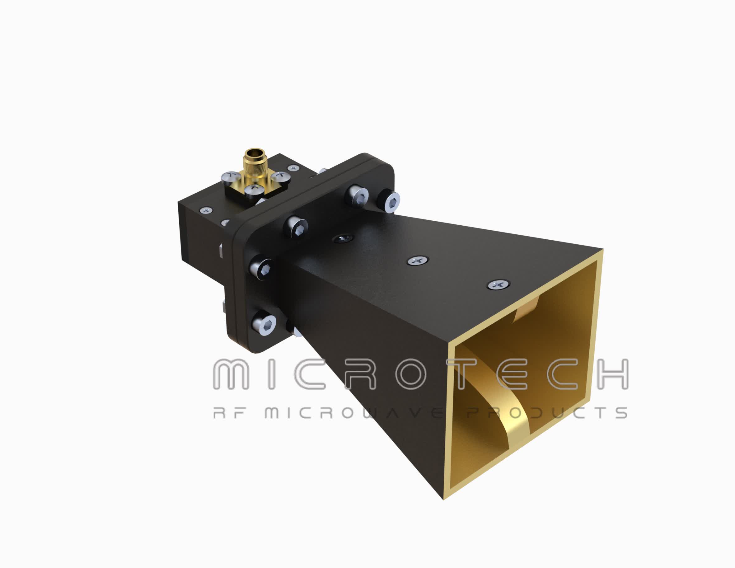 Broadband Horn Antenna 10 dBi Typ.Gain, 8-18 GHz Frequency Range