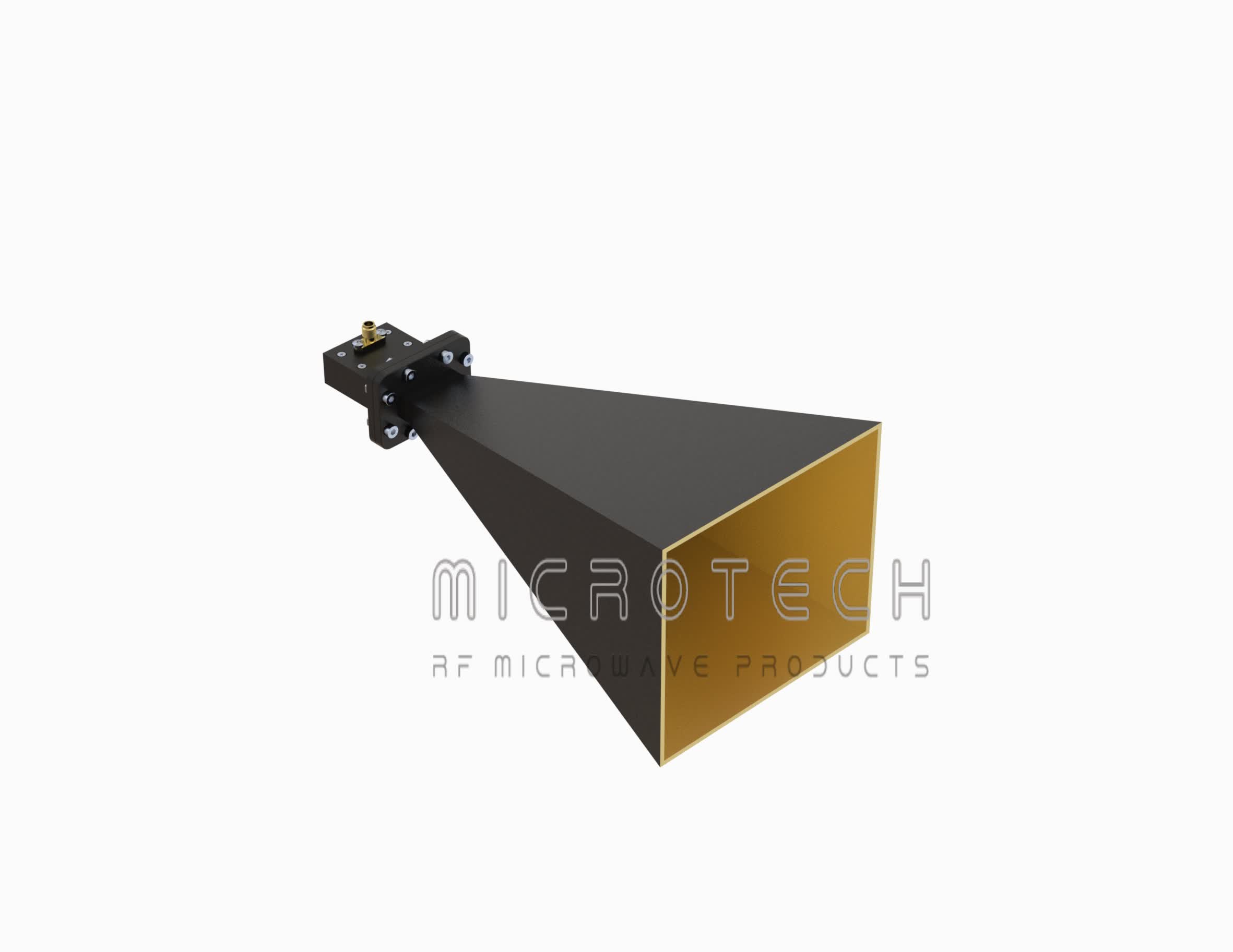 Broadband Horn Antenna 20 dBi Typ.Gain, 8 GHz-18 GHz Frequency Range