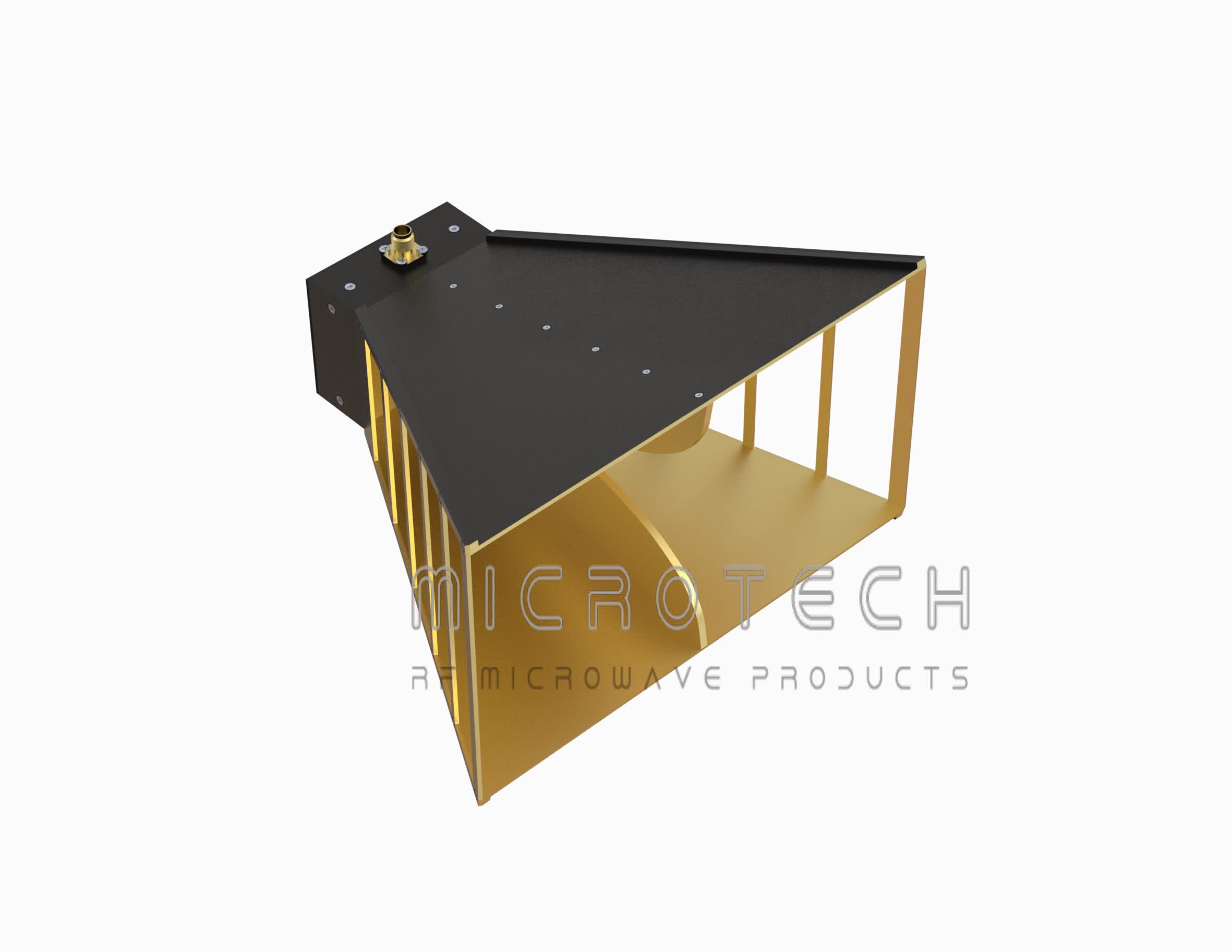 Broadband Horn Antenna 10 dBi Typ.Gain, 1 GHz-4 GHz Frequency Range