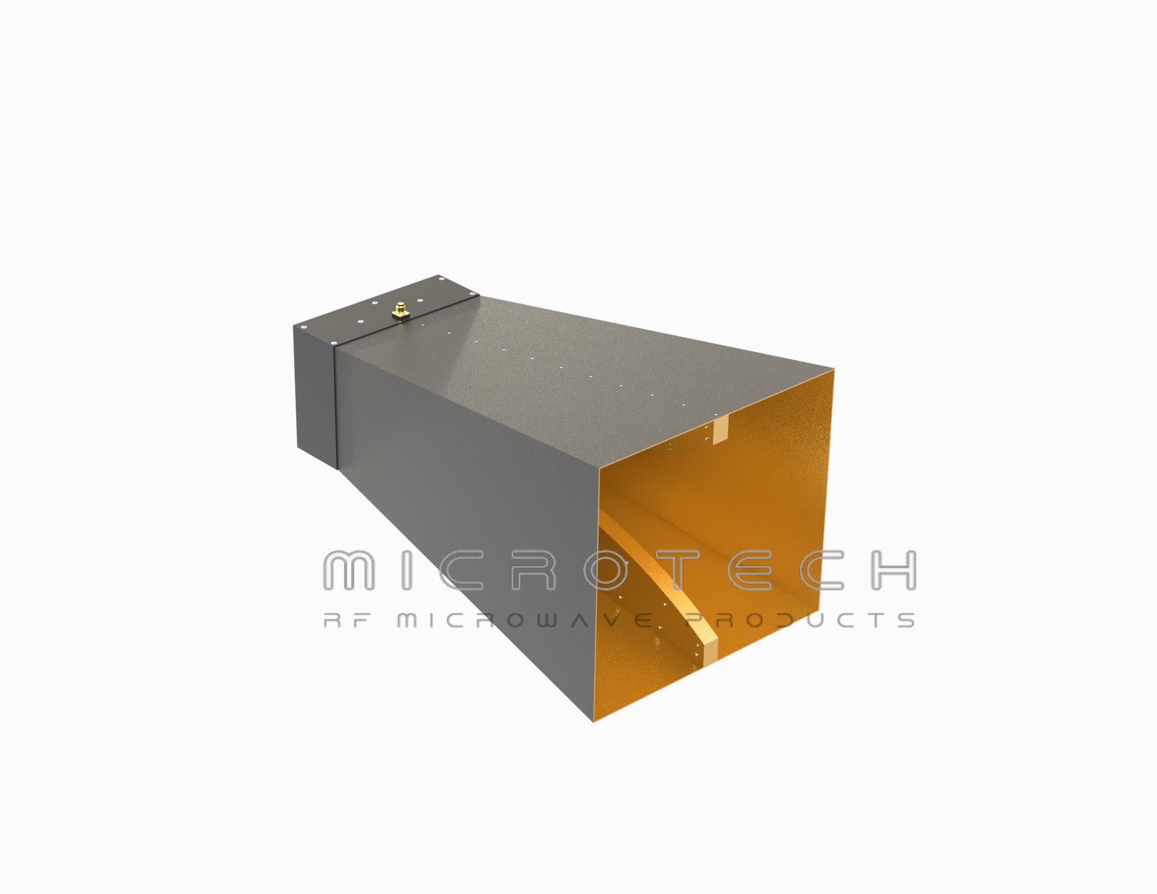 Broadband Horn Antenna 14dBi Typ. Gain, 0.35-2GHz Frequency Range