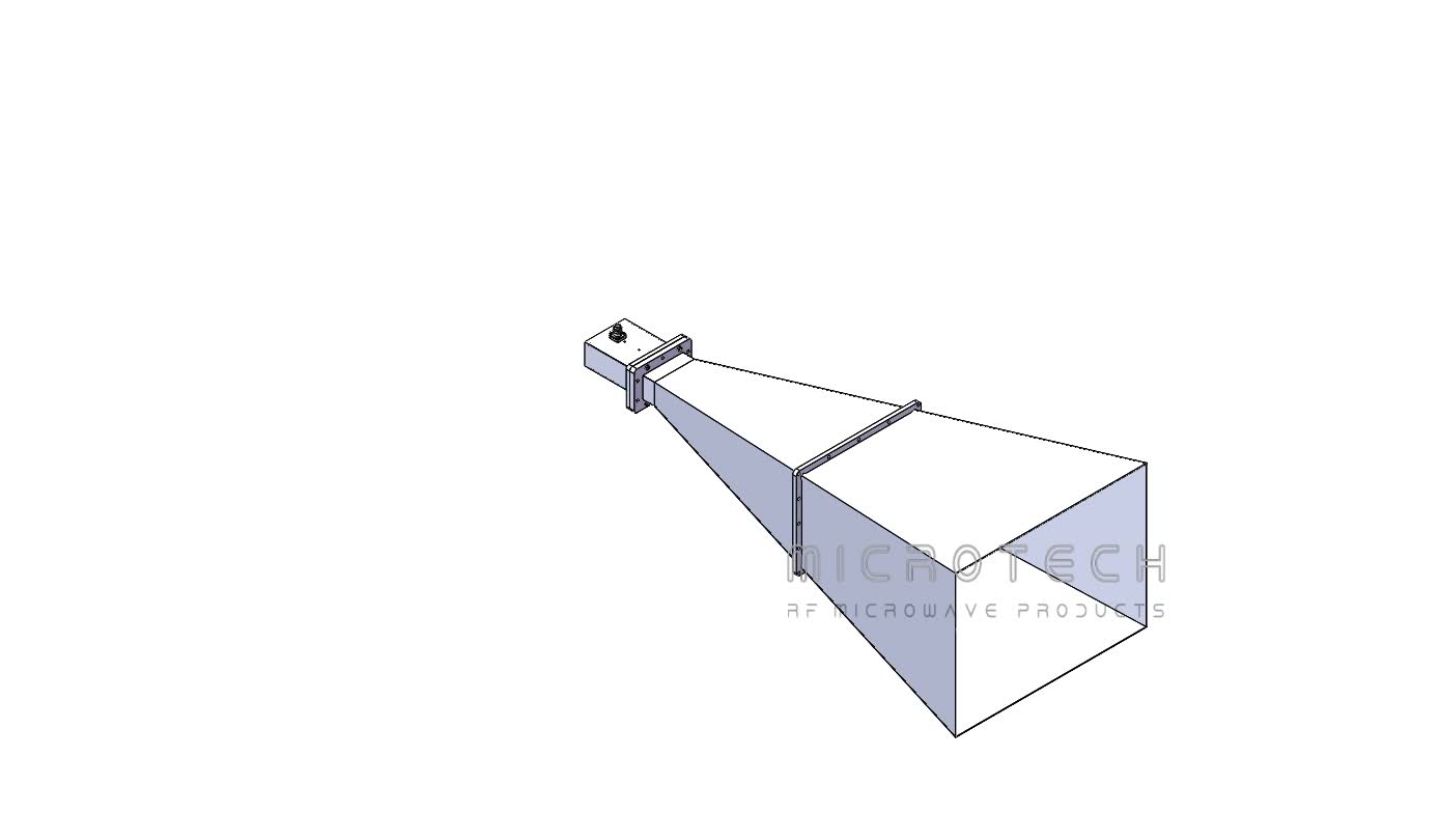 Standard Gain Horn Antenna 20dBi Typ. Gain, 1.70-2.60 GHz Frequency Range