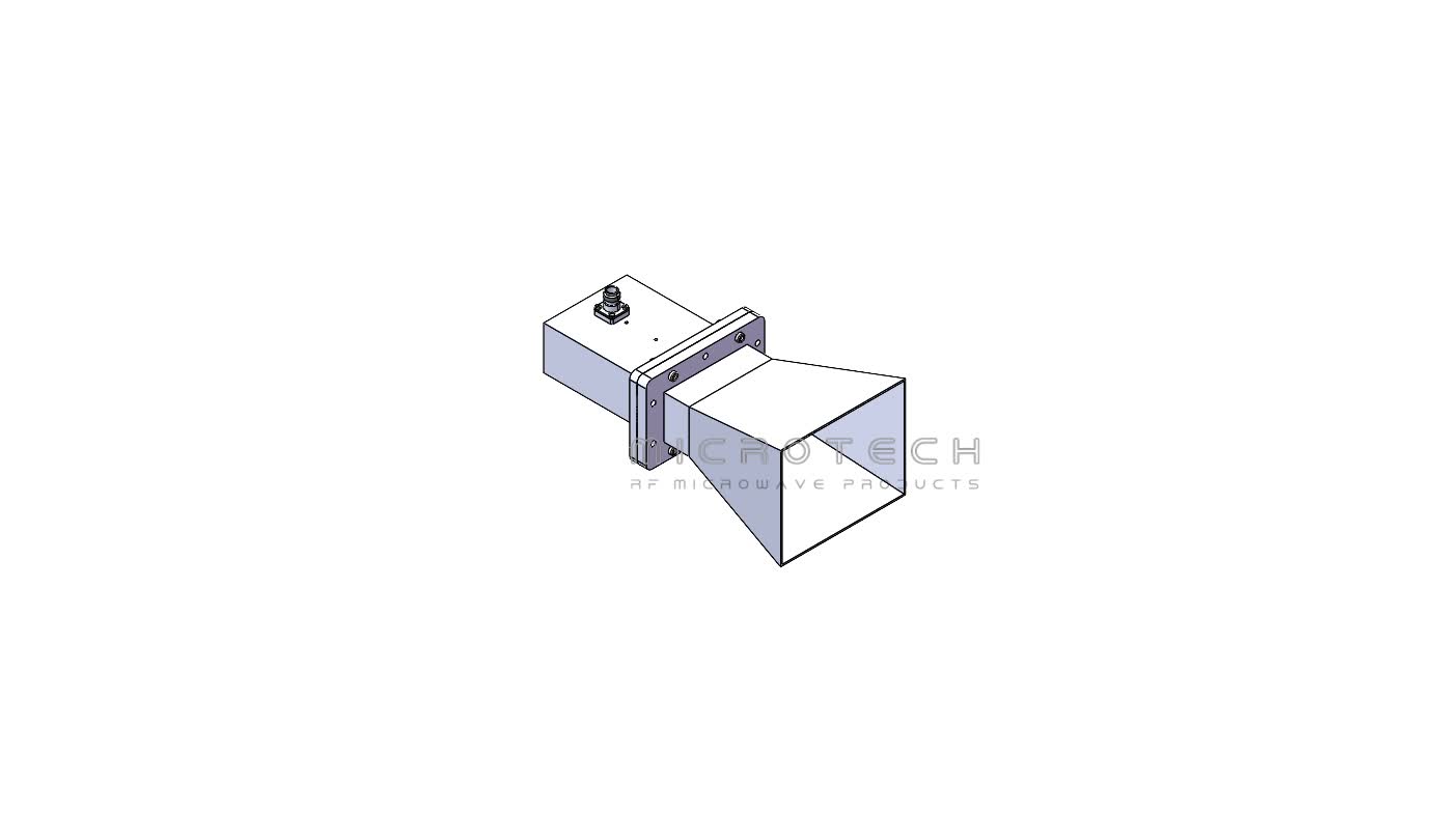 Standard Gain Horn Antenna 10dBi Typ. Gain, 1.70-2.60 GHz Frequency Range