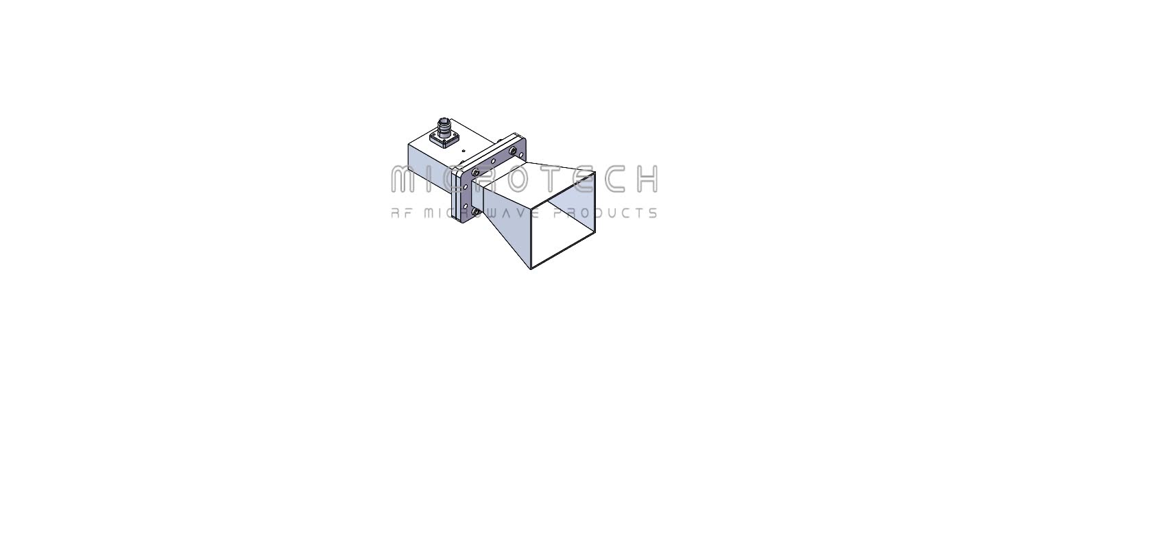 Standard Gain Horn Antenna 10dBi Typ. Gain, 2.60-3.95 GHz Frequency Range