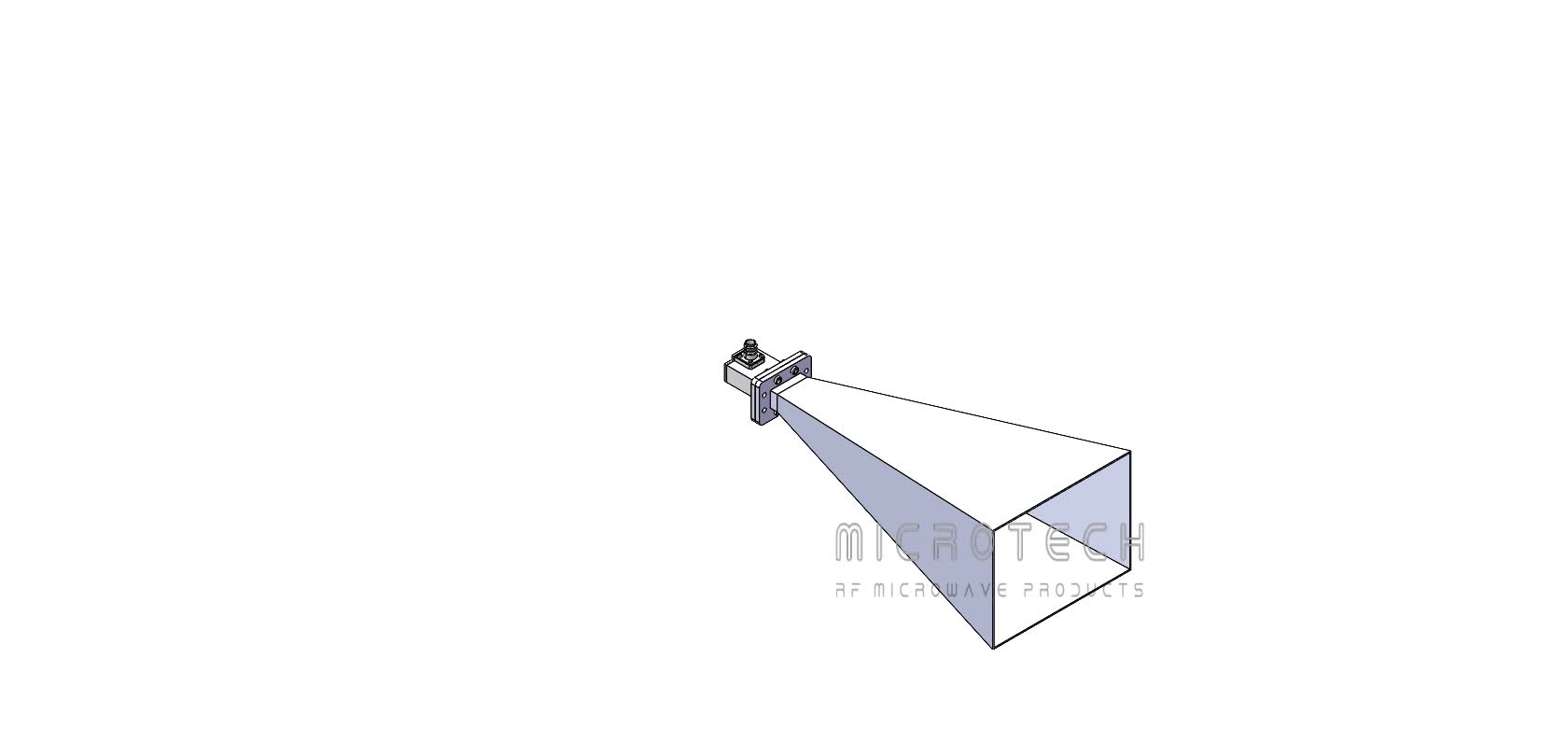 Standard Gain Horn Antenna 20dBi Typ. Gain, 3.95-5.85 GHz Frequency Range