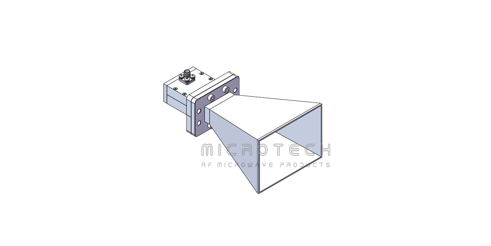 Standard Gain Horn Antenna 15dBi Typ. Gain, 5.85-8.20 GHz Frequency Range 