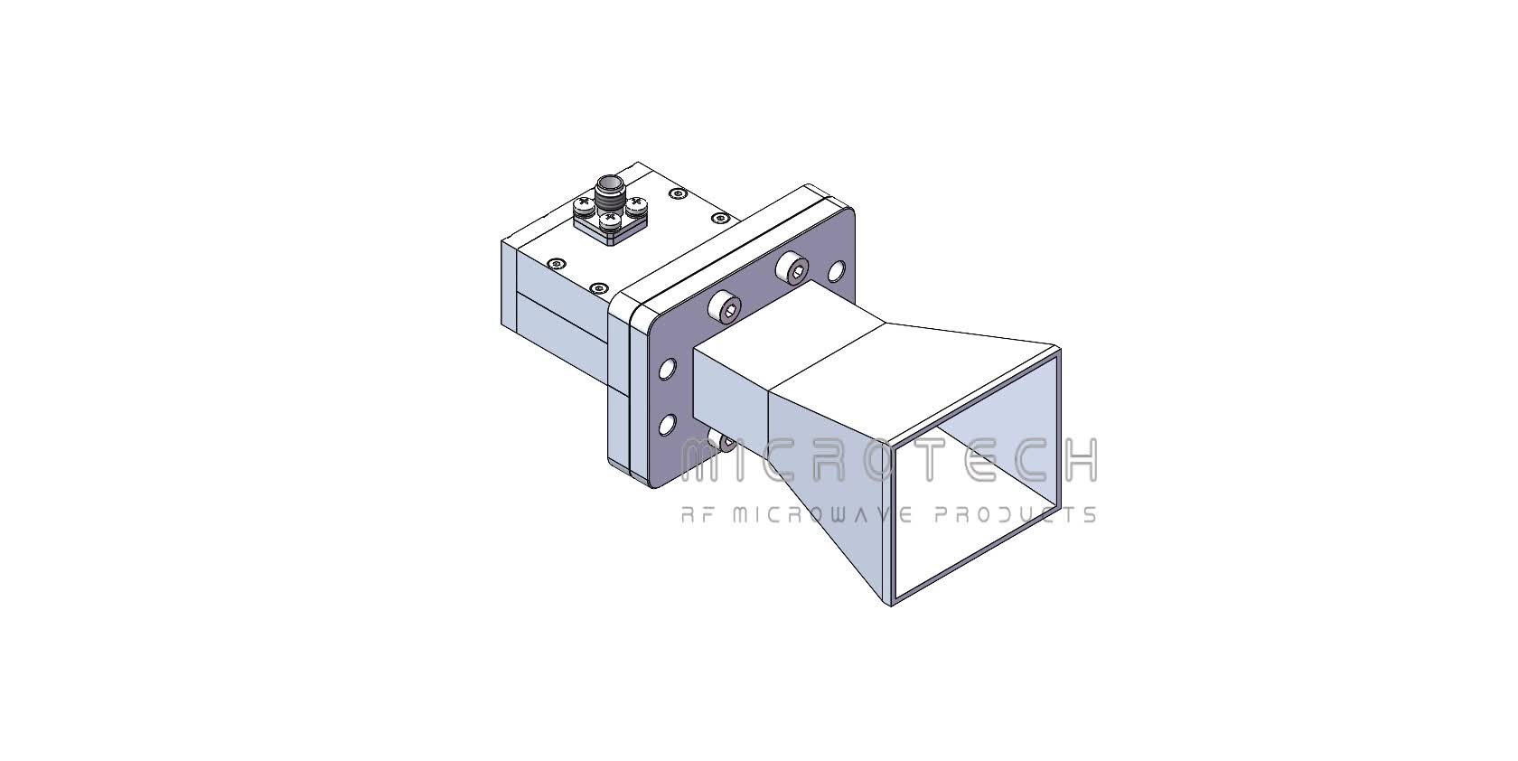 Standard Gain Horn Antenna 10dBi Typ. Gain, 5.85-8.20 GHz Frequency Range