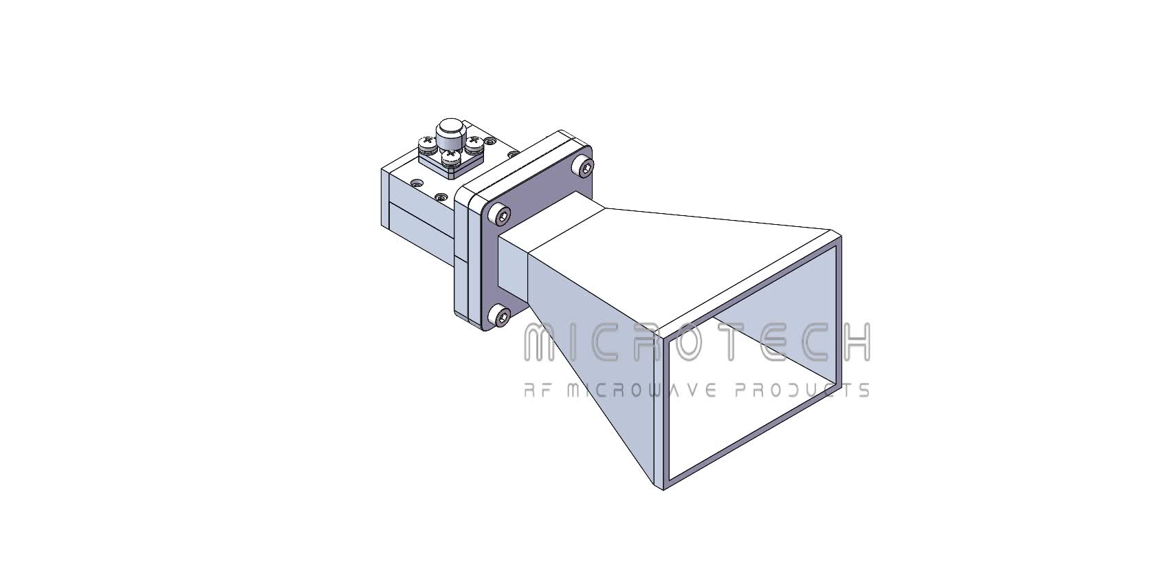 Standard Gain Horn Antenna 15dBi Typ. Gain, 8.2-12.5 GHz Frequency Range