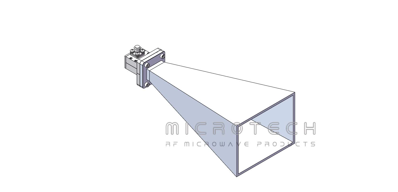 Standard Gain Horn Antenna 20dBi Typ. Gain, 9.84-15 GHz Frequency Range