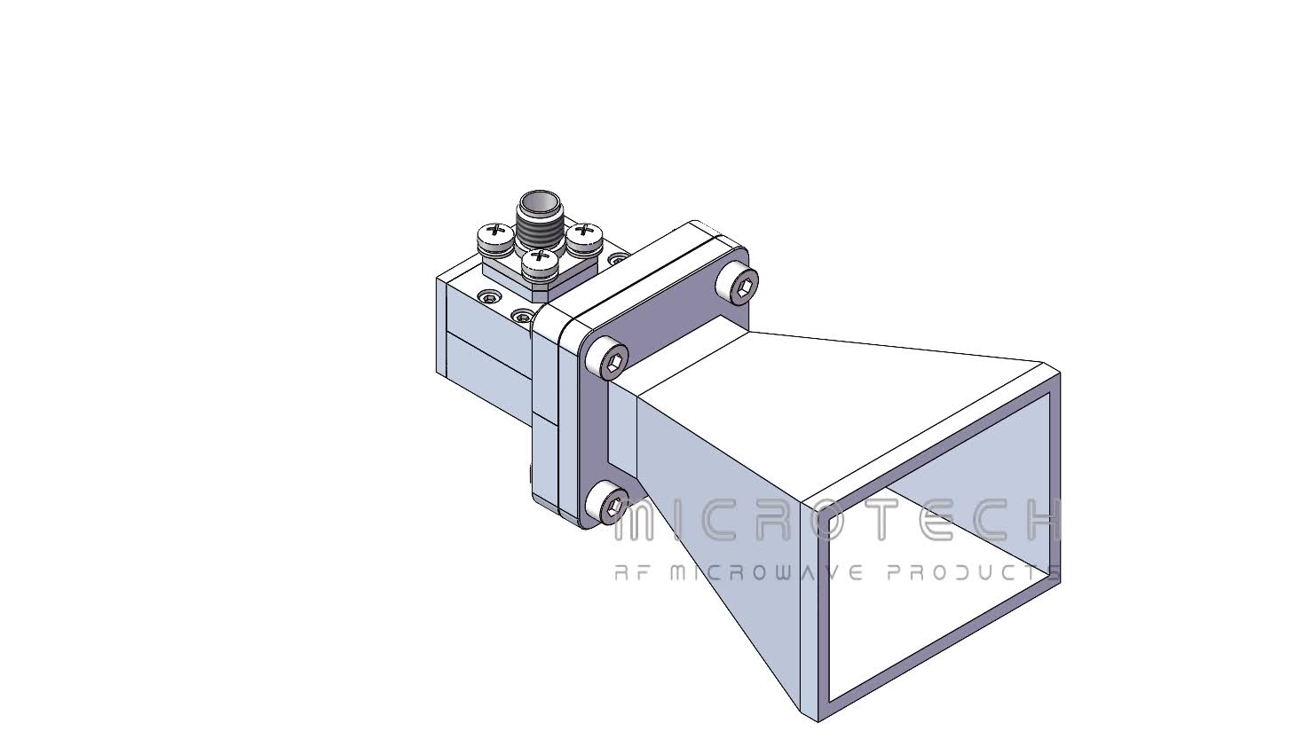 Standard Gain Horn Antenna 15dBi Typ. Gain, 11.9-18 GHz Frequency Range