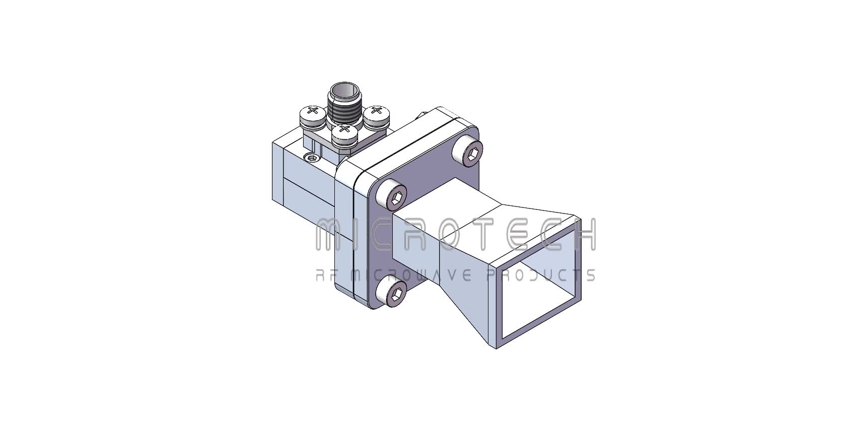 Standard Gain Horn Antenna 10dBi Typ. Gain, 14.5-22 GHz Frequency Range