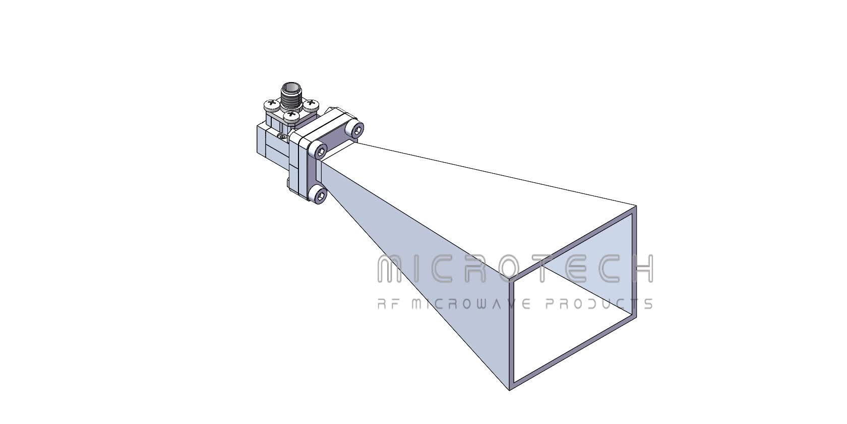 Standard Gain Horn Antenna 20dBi Typ. Gain,17.6-26.7 GHz Frequency Range  