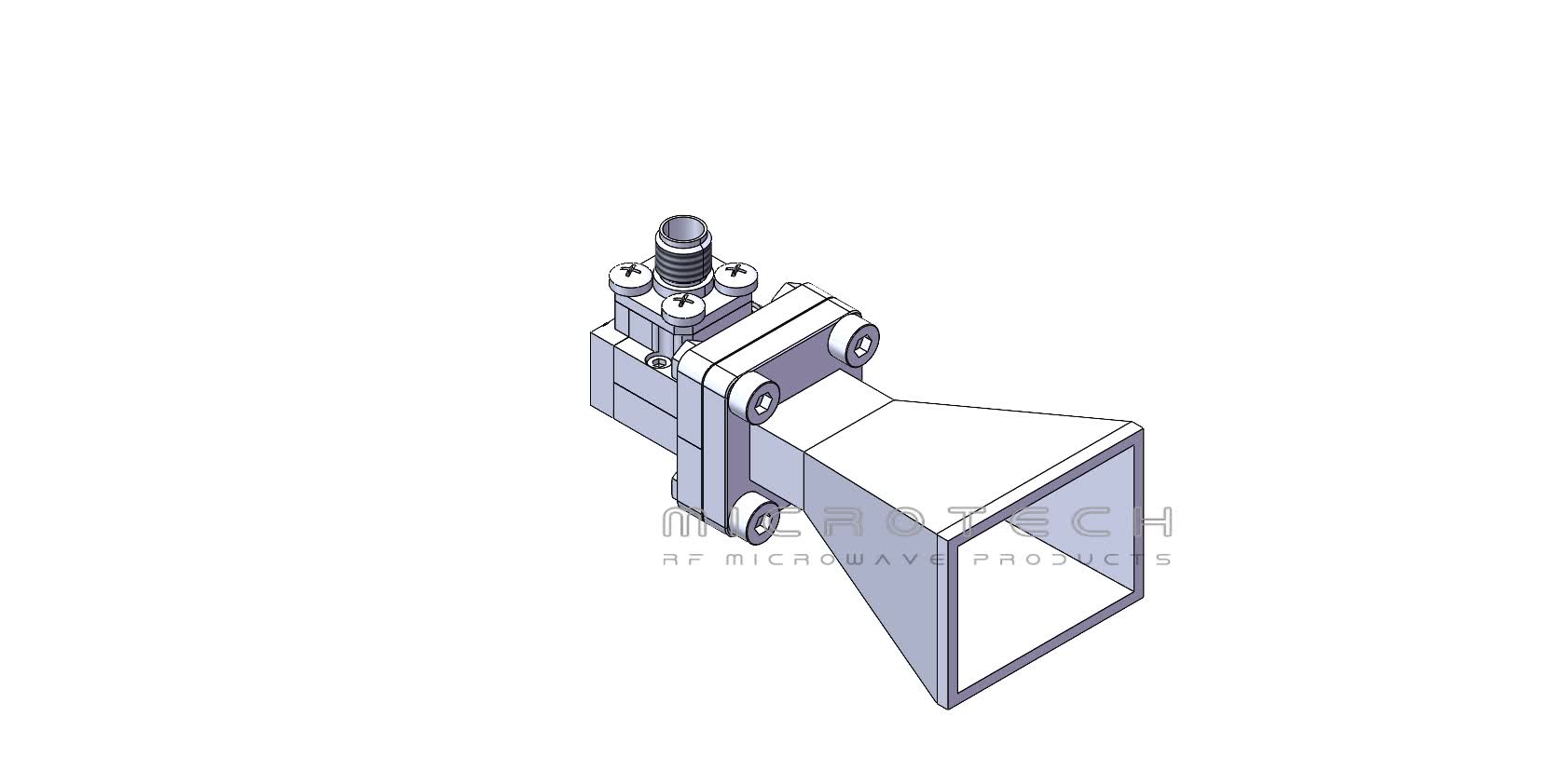 Standard Gain Horn Antenna 15dBi Typ. Gain, 17.6-26.7 GHz Frequency Range