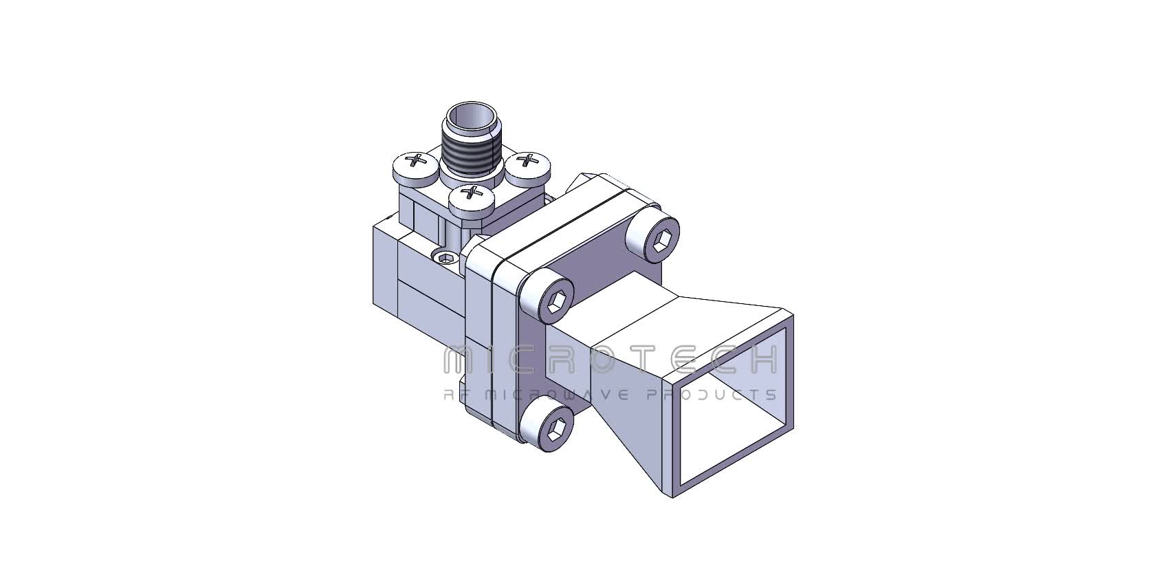 Standard Gain Horn Antenna 10dBi Typ. Gain, 17.6-26.7 GHz Frequency Range 